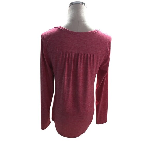 Duluth Top Women's Size Small Pink Long Sleeve Round Neck - Picture 2 of 5